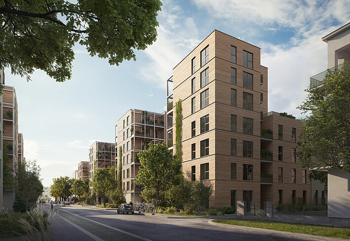 Baumstadt Floridsdorf 3 - Visualisierung Baumstadt Floridsdorf 3 - Visualisierung